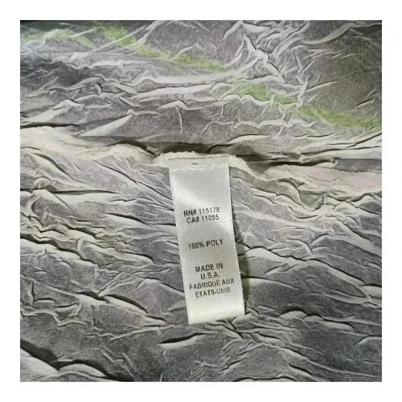 Komarov Dress Knee-Length Crinkle Gauzy Lace Sleeveless Floral Women's Small - Picture 5 of 5